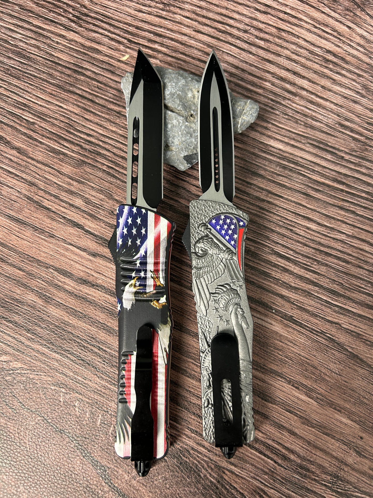 Statue of Liberty OTF Knife US Flag OTF Knife