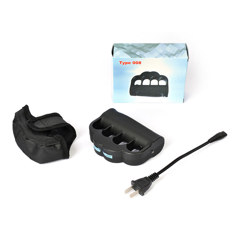 Brass Knuckle Taser high-voltage stun gun self-defense tool
