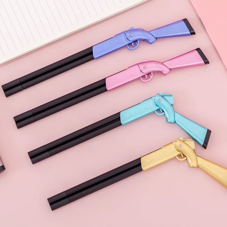 Double-Barreled Shotgun Water Signature Gel Ink Pen