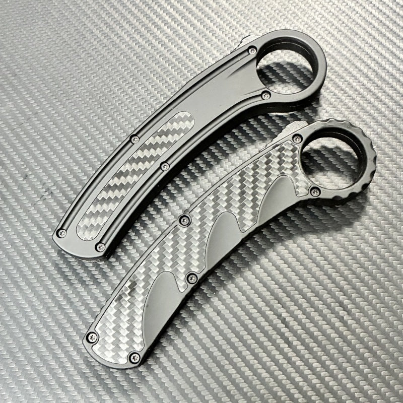 Aluminum Handle Combat Karambit OTF knife