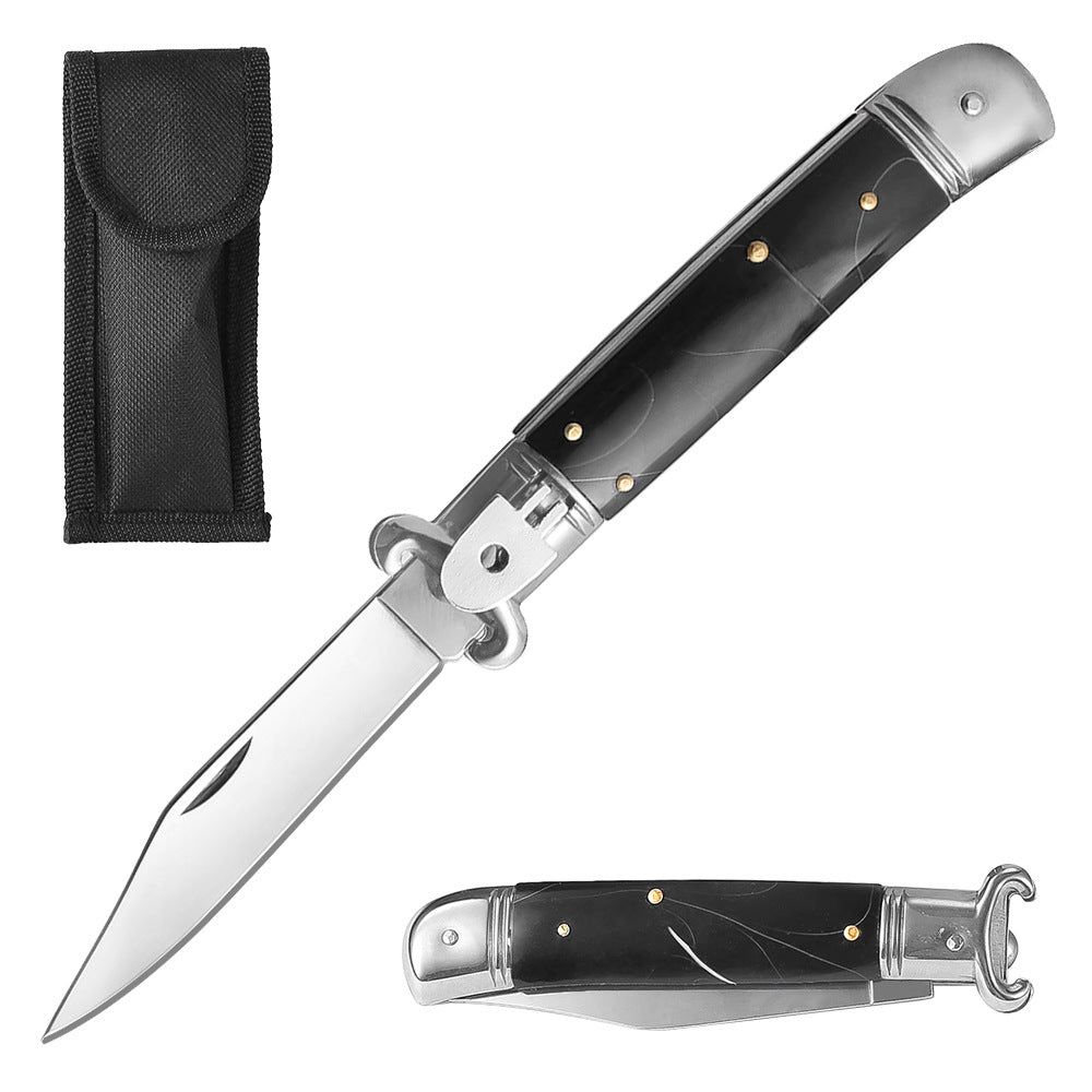 Horns Switch Blade The Lever Lock Design AKC Knife