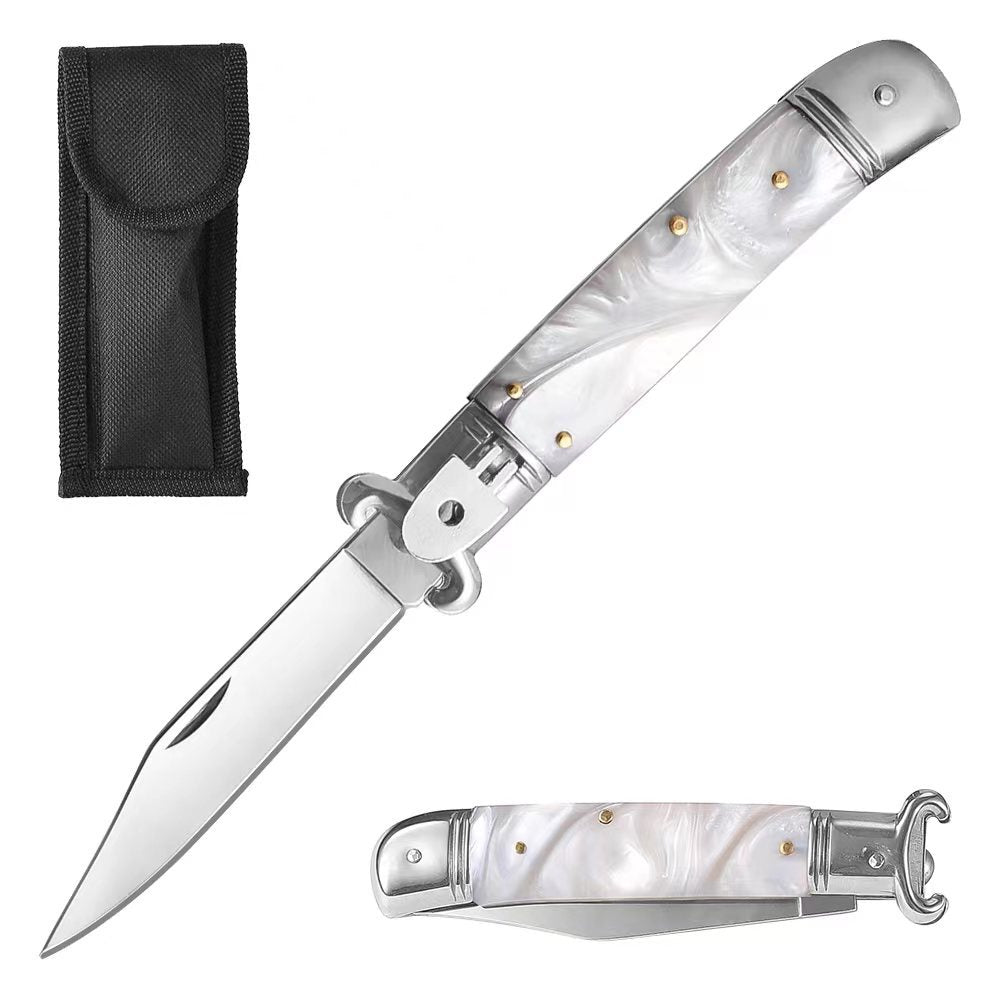 Horns Switch Blade The Lever Lock Design AKC Knife