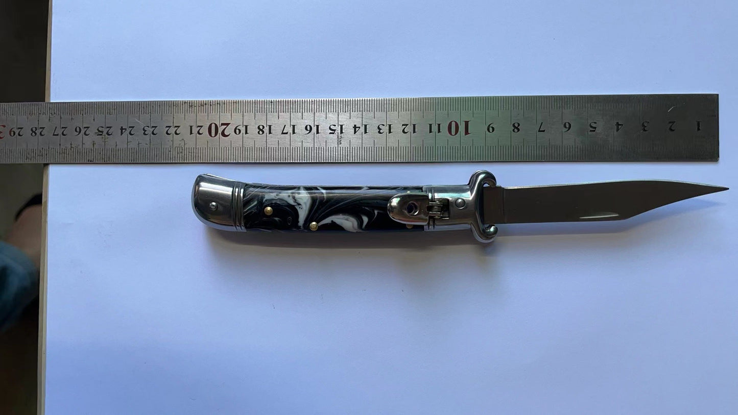 Horns Switch Blade The Lever Lock Design AKC Knife