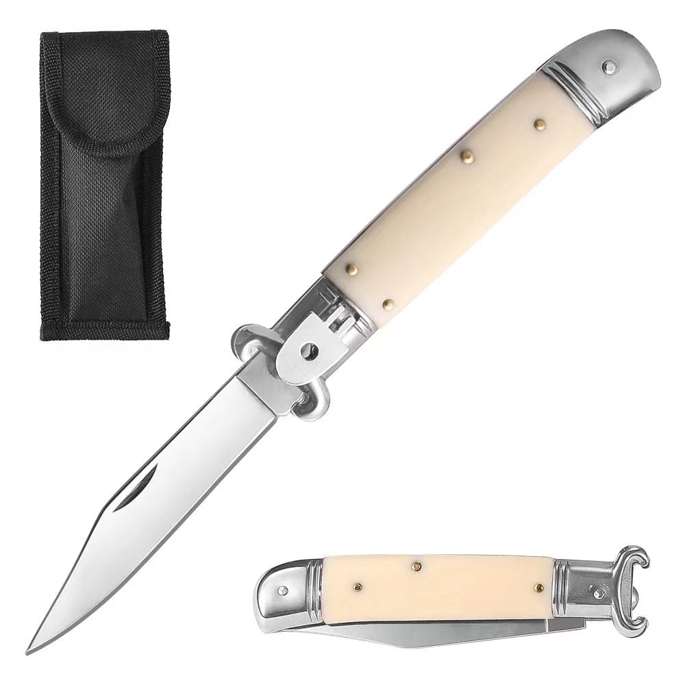Horns Switch Blade The Lever Lock Design AKC Knife