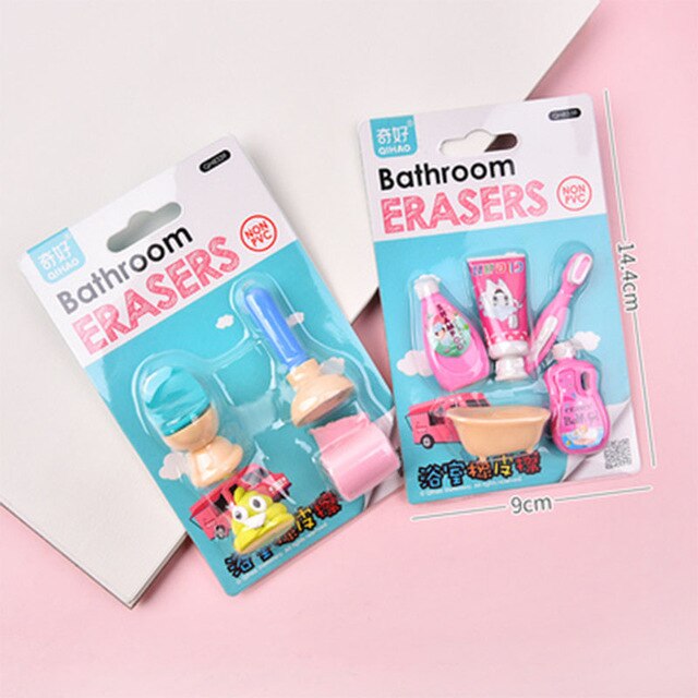 Creative cute space doll rabbit aircraft Kitchenware Toiletries toys Eraser