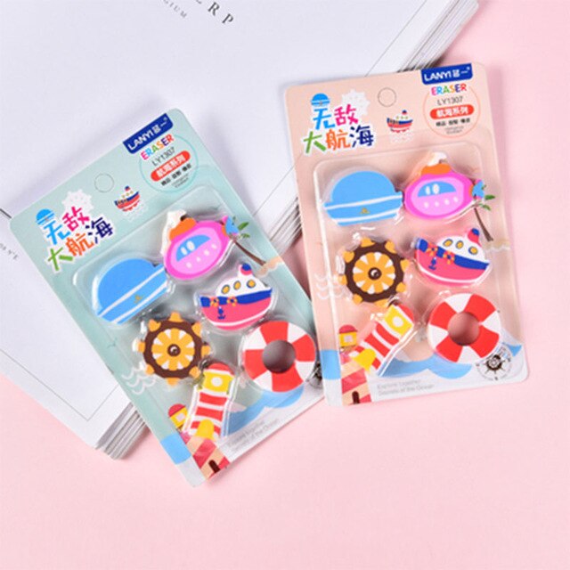 Creative cute space doll rabbit aircraft Kitchenware Toiletries toys Eraser