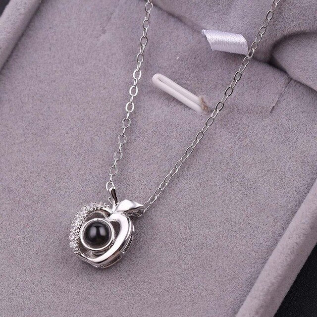 Pendant Necklaces In 100 Languages I Love You Fruit Projection