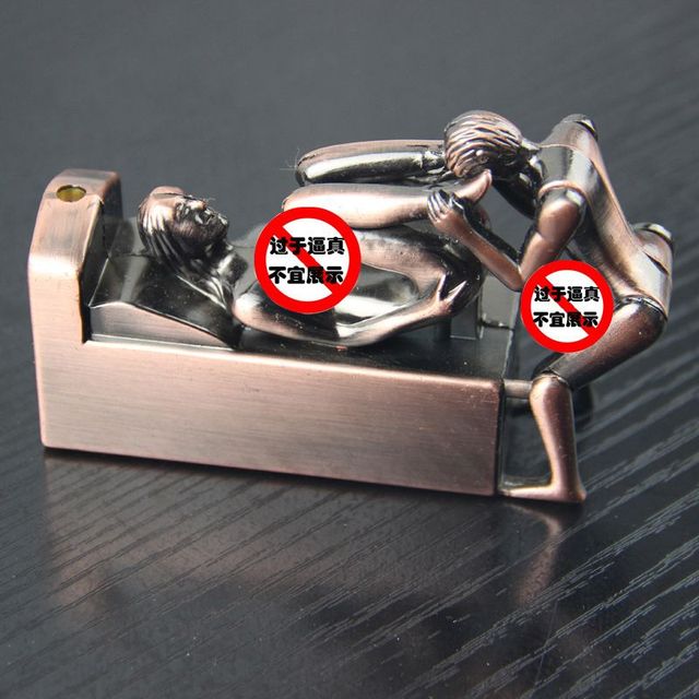 Creative Vertical Middle Finger Cigarette Cigar Lighters With Music