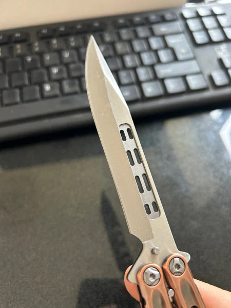 Benchmade Aluminum Handle Balisong,Sharp Smooth Butterfly Knife