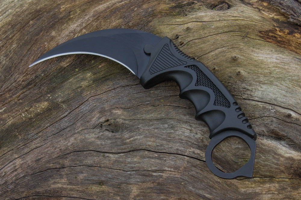 CSGO Karambit Combat Knife Fixed Blade Hawkbill Neck Doppler NEW