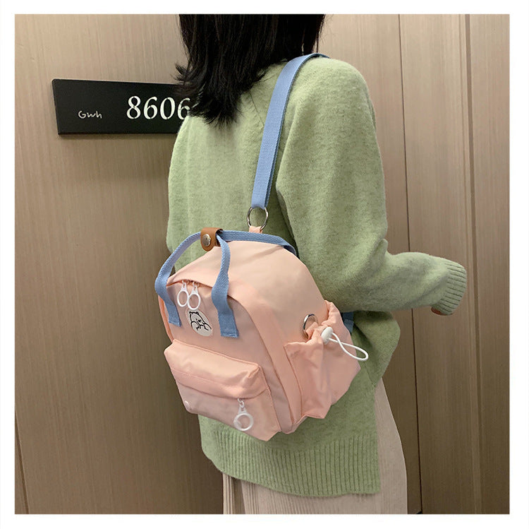 Mini backpack nylon Three-use Bag