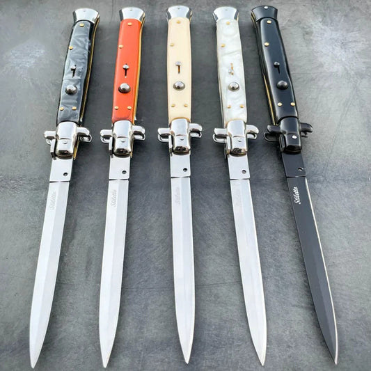 13" AKC Italian Stiletto Switch Blade Pocket Knife (Copy)