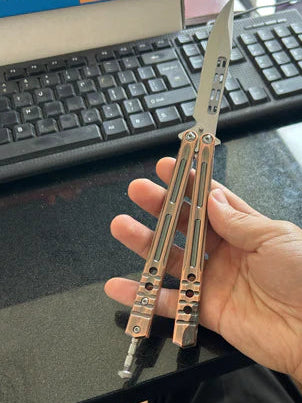 Benchmade Aluminum Handle Balisong,Sharp Smooth Butterfly Knife