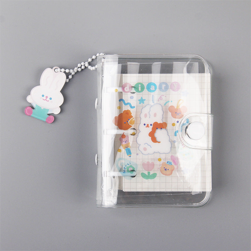 Mini Loose-leaf PVC three-hole binder hand account diary