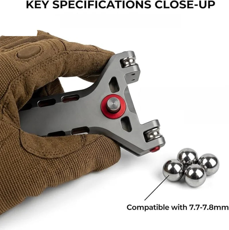 Viral Professional Slingshot SEMI-AUTO High-Velocity Aluminum Alloy Steel/3D Printed Slingshot