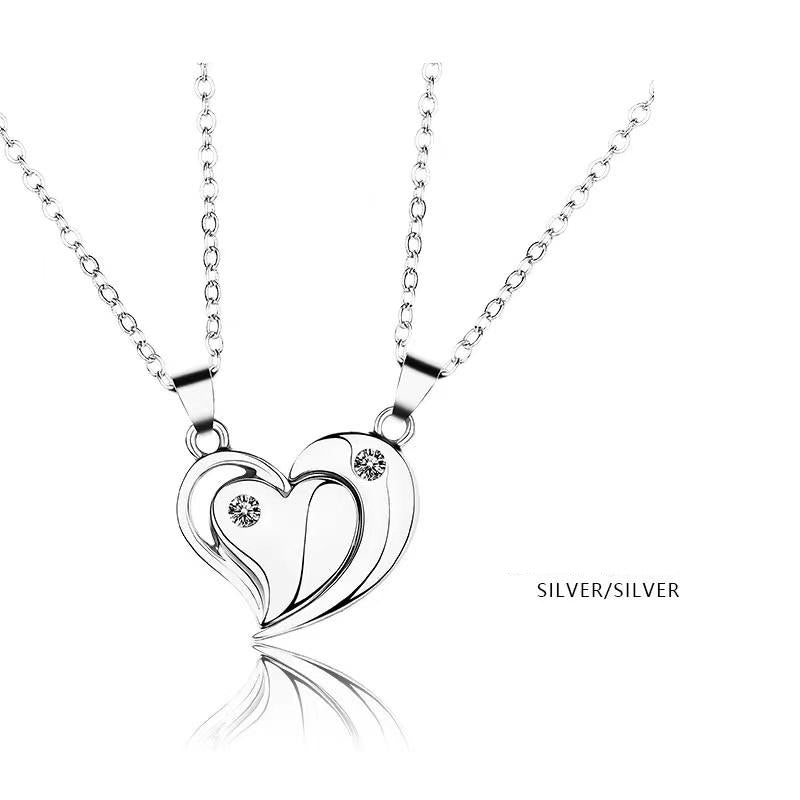 Glossy Love Couple Necklace A Pair of Magnetite Necklaces