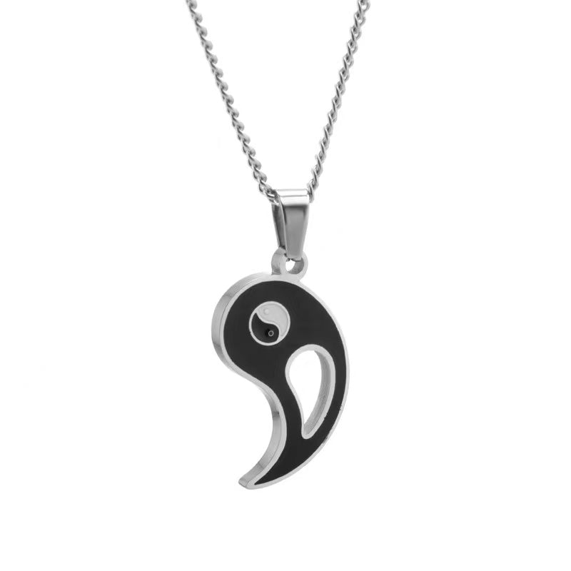 Fantastic Best Friends Yin Yang Necklaces Women Men Couple