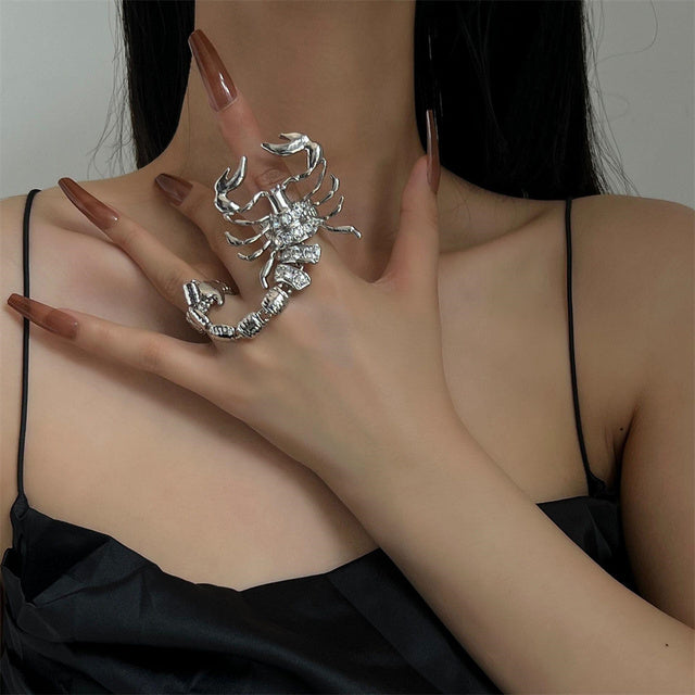 Punk Luxury Scorpion Ring For Woman