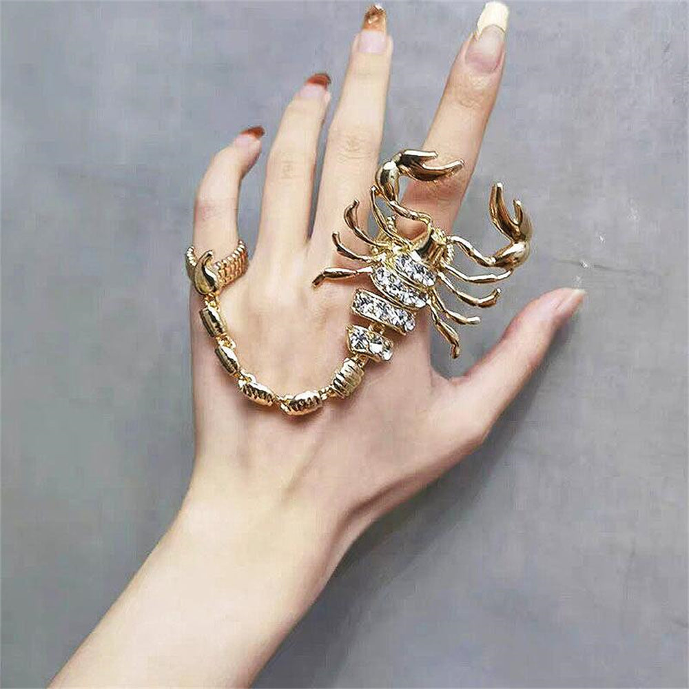 Punk Luxury Scorpion Ring For Woman