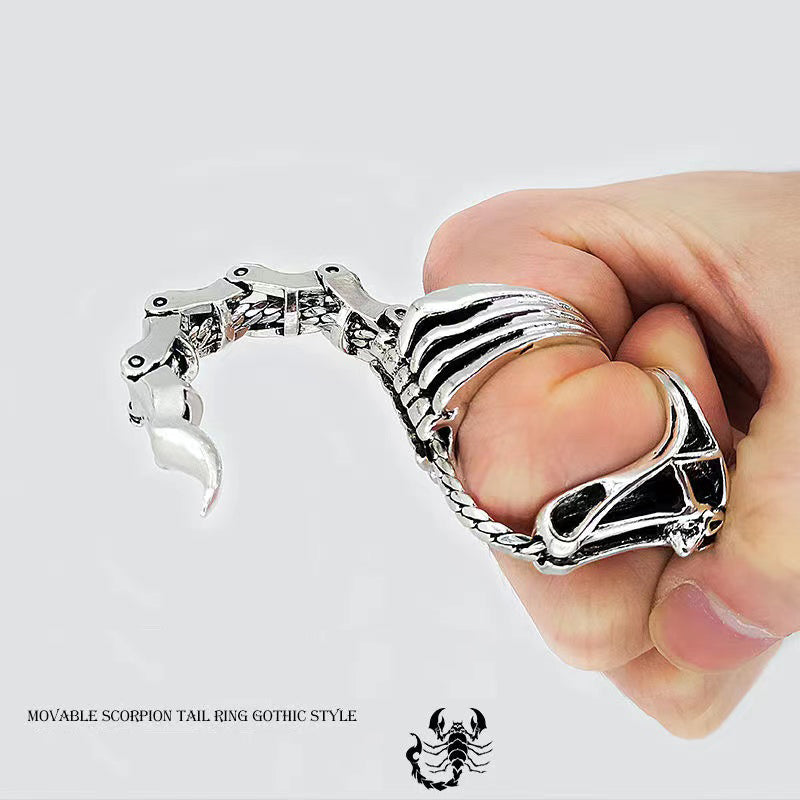 Domineering Gothic Animal Scorpion Ring