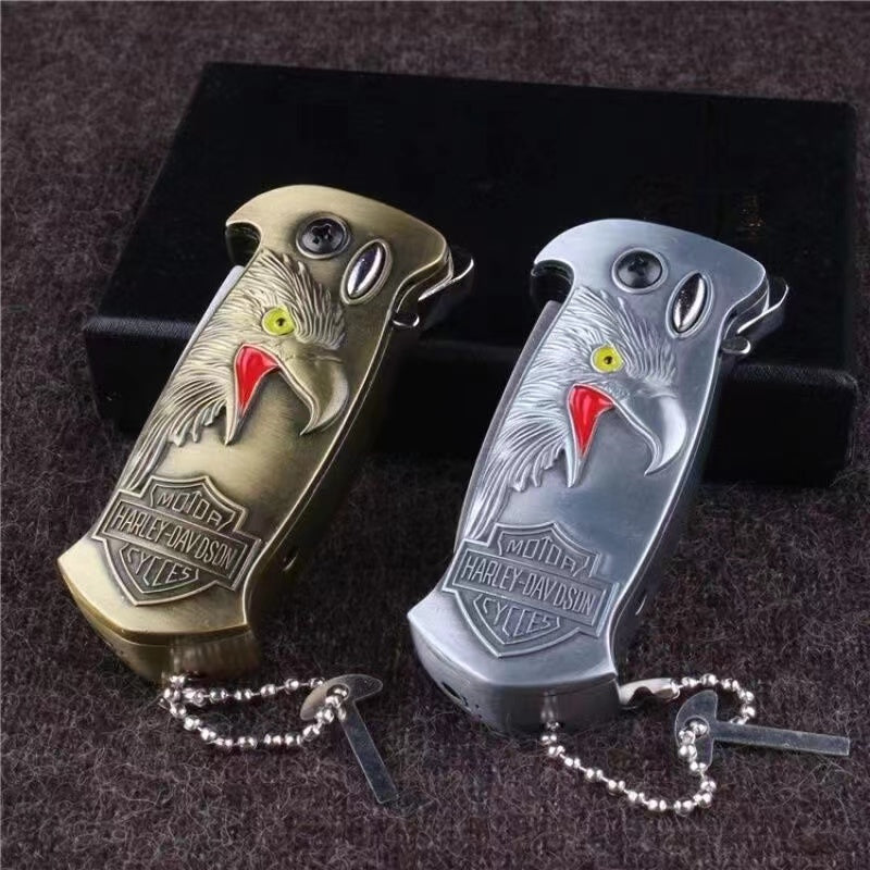 Eagle Carving Lighter Knife Beer Opener 3 in 1 Multifunction Outdoor Campaign Tool