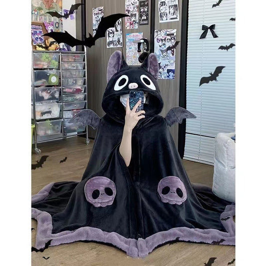 Cute Bat Shawl Cloak Homedress For Halloween