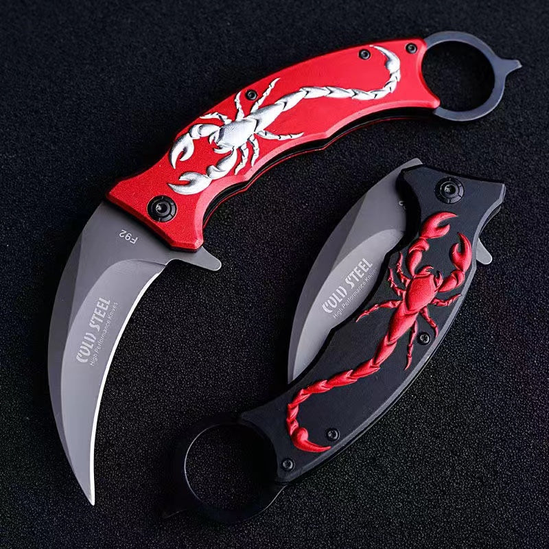 3D Scorpion Folding Claw Knife Tactical Outdoor Camping Survival Tool