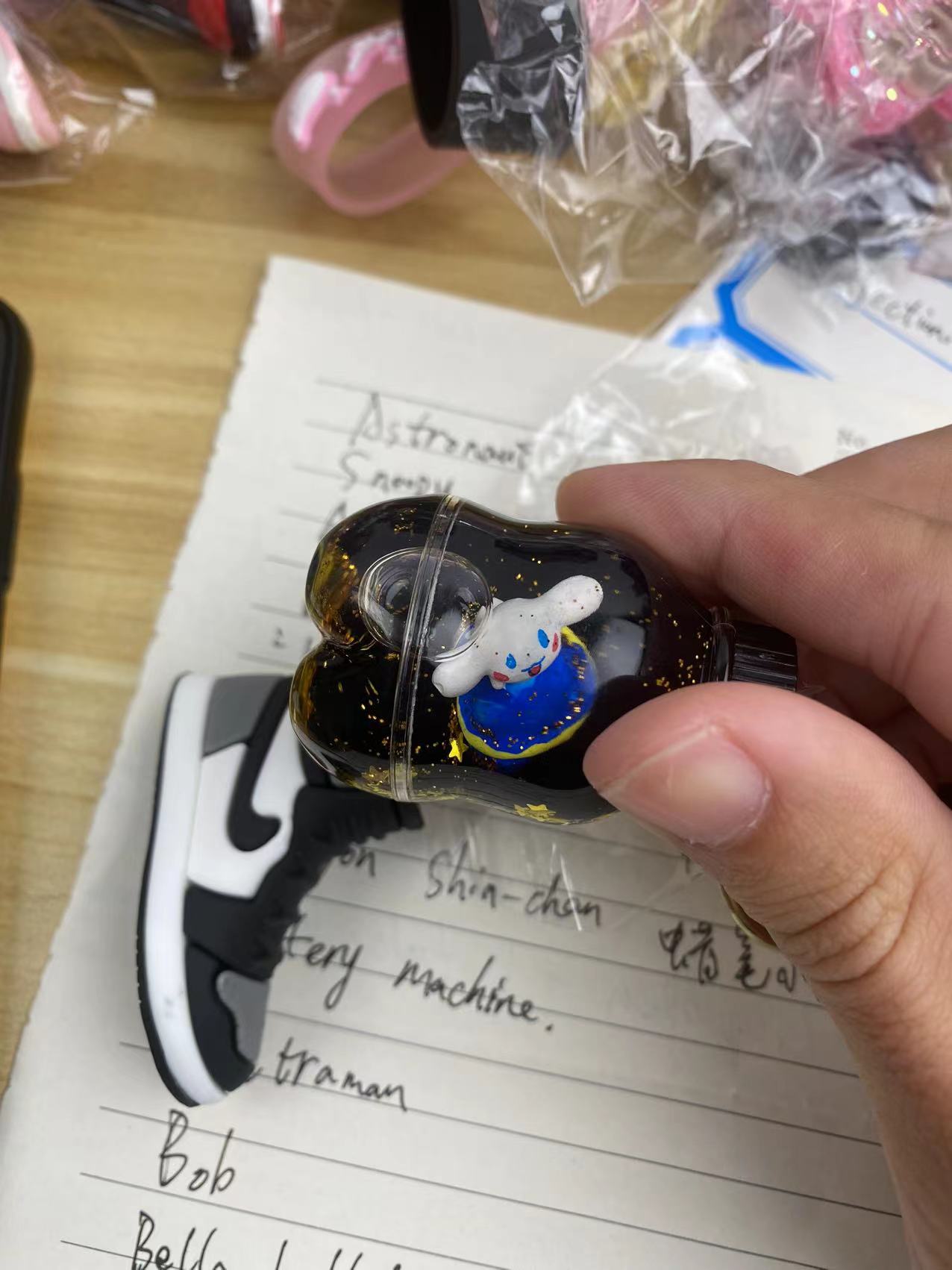 Mystery box include 1 sneaker&1 Anime Key chains