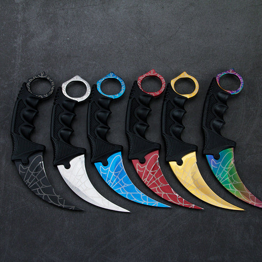 CSGO Karambit Combat Knife Fixed Blade Hawkbill Neck Doppler NEW