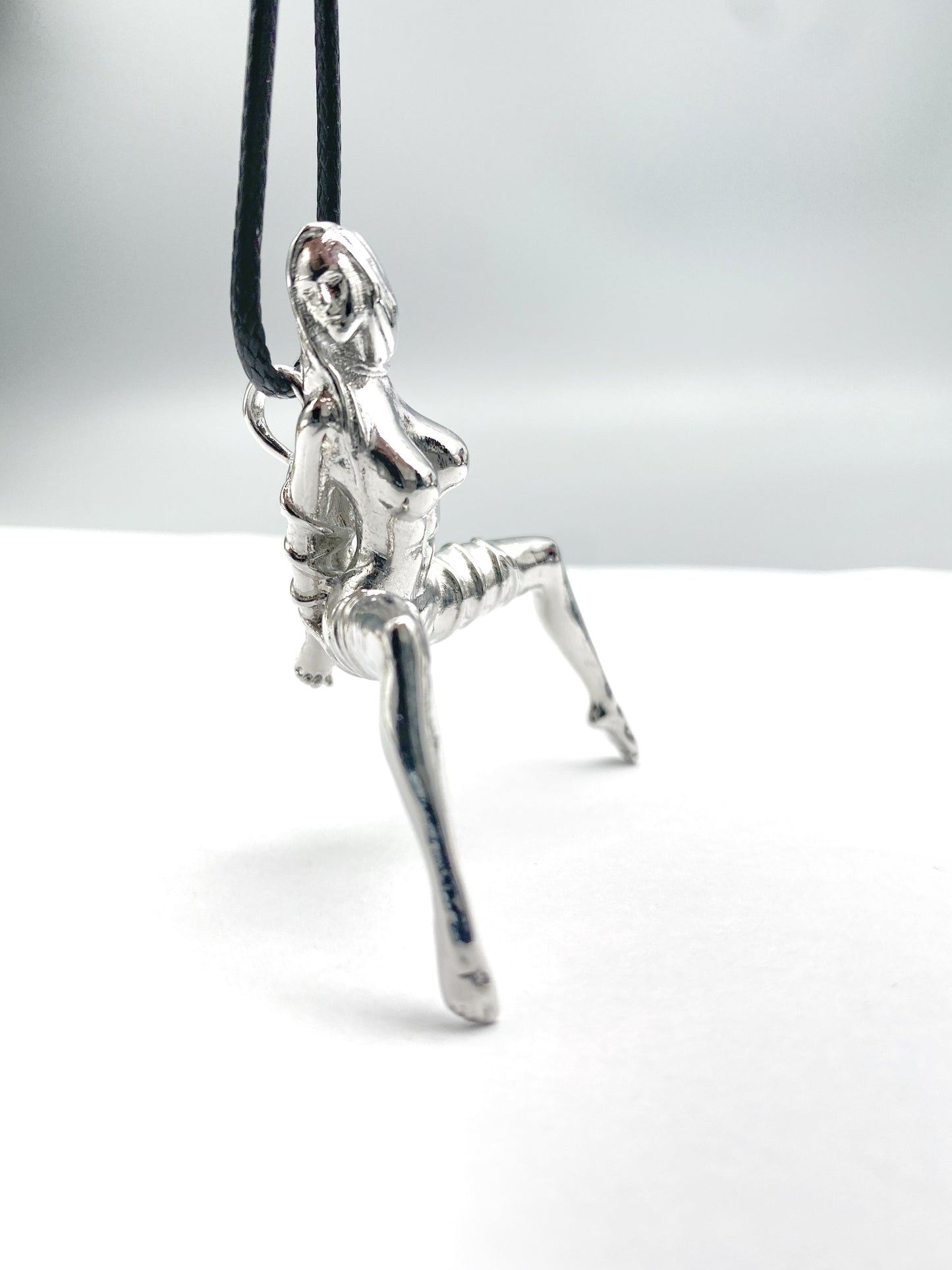 sterling silver pendant necklace naked woman