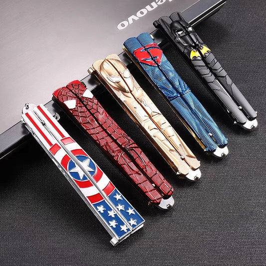 Anime Marvel Butterfly knife For Trainer Not Sharp