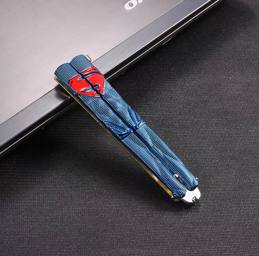 Anime Marvel Butterfly knife For Trainer Not Sharp