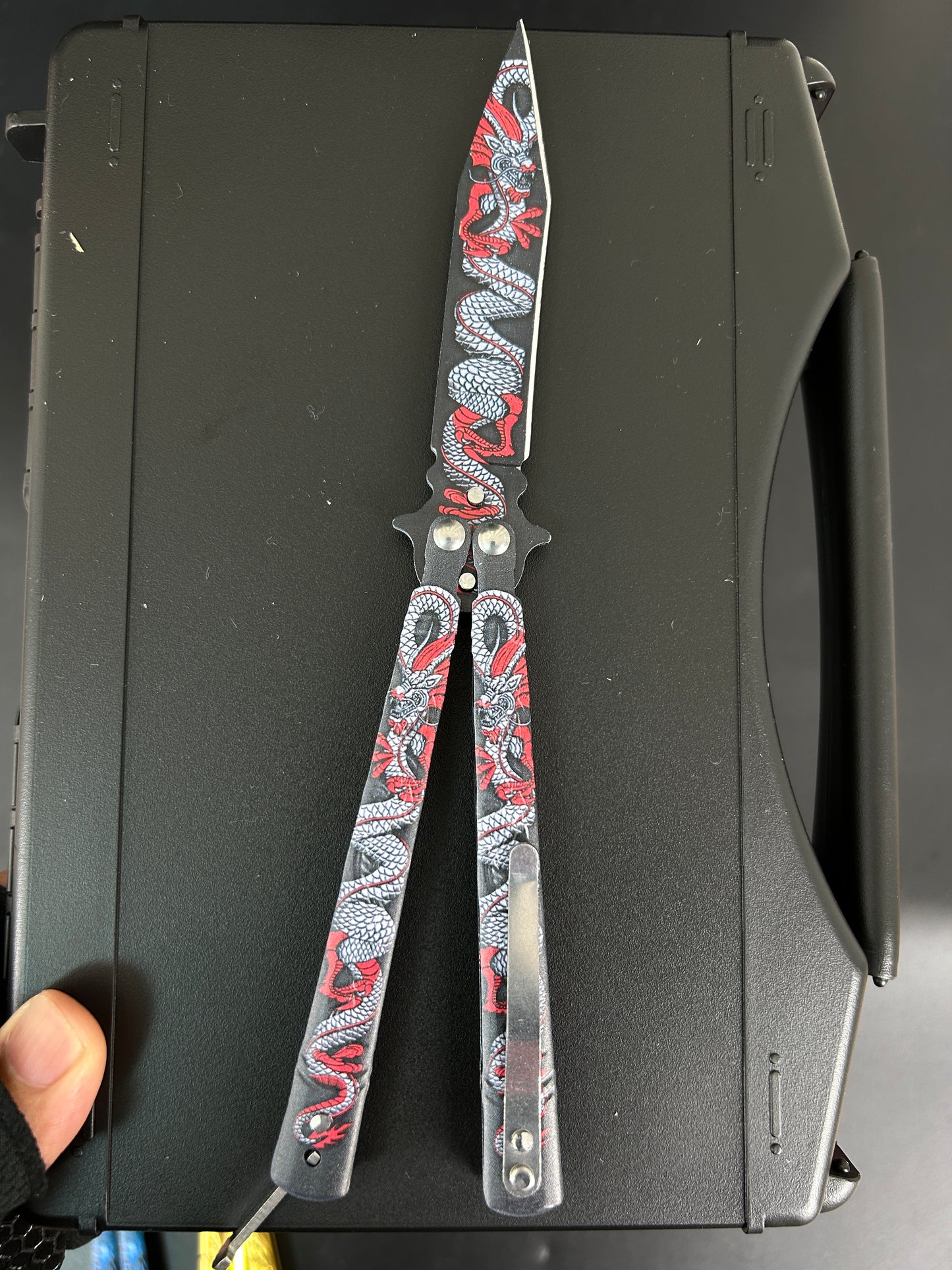 3D Color Printed Dragon Balisong Butterfly Knives