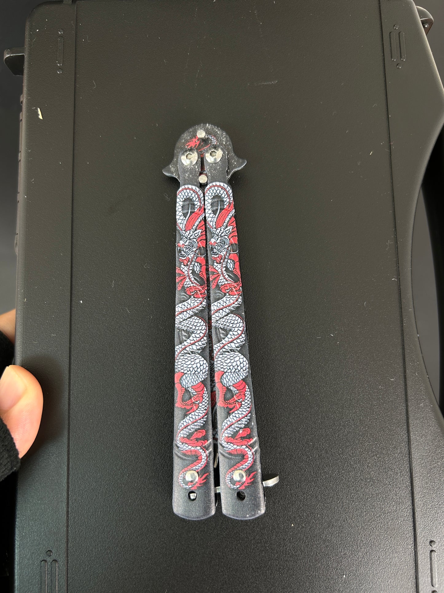 3D Color Printed Dragon Balisong Butterfly Knives