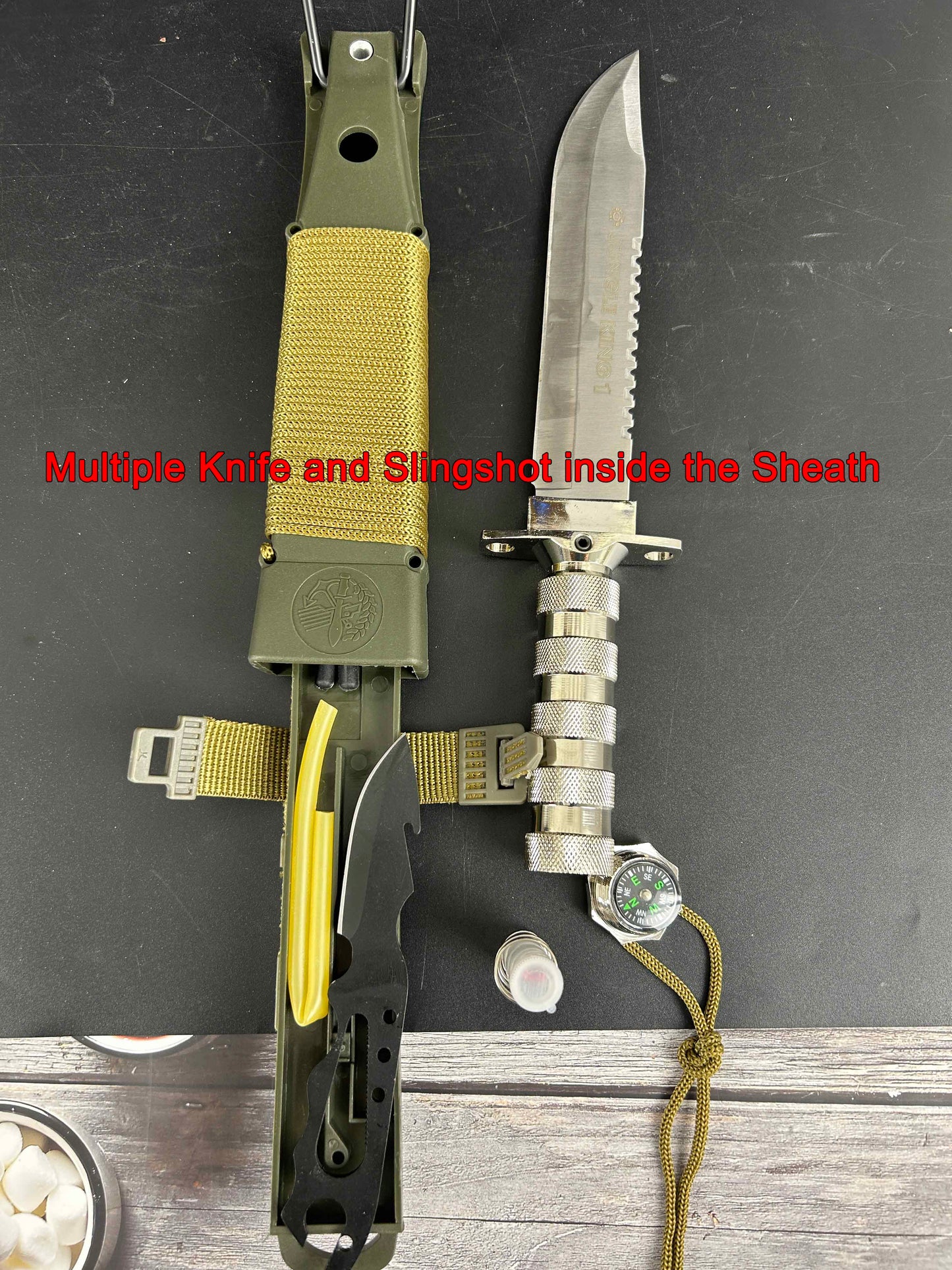 Jungle King 1 Hunting Knife Sharp Fixed Blade Camping Military Outdoor Survival Knife