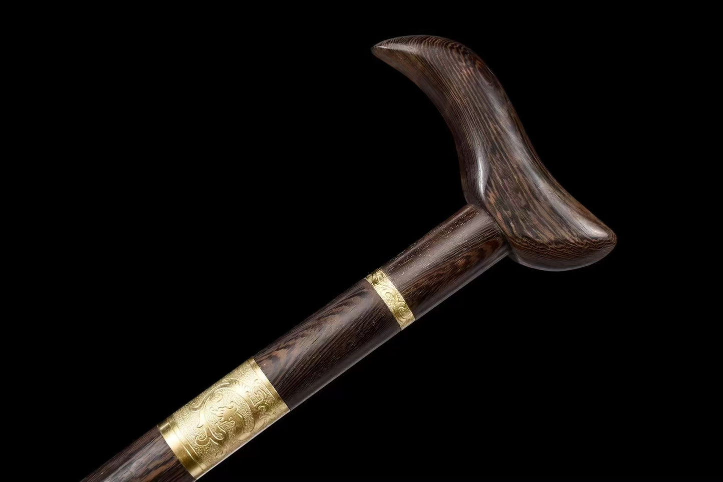 Quick Open Rosewood Walking Stick Sword