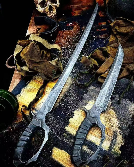 Zombie Tools D'Capitan Knife Brass Knuckle Guard Sword