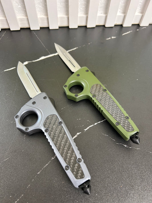 One Finger Ring Guard OTF Knife