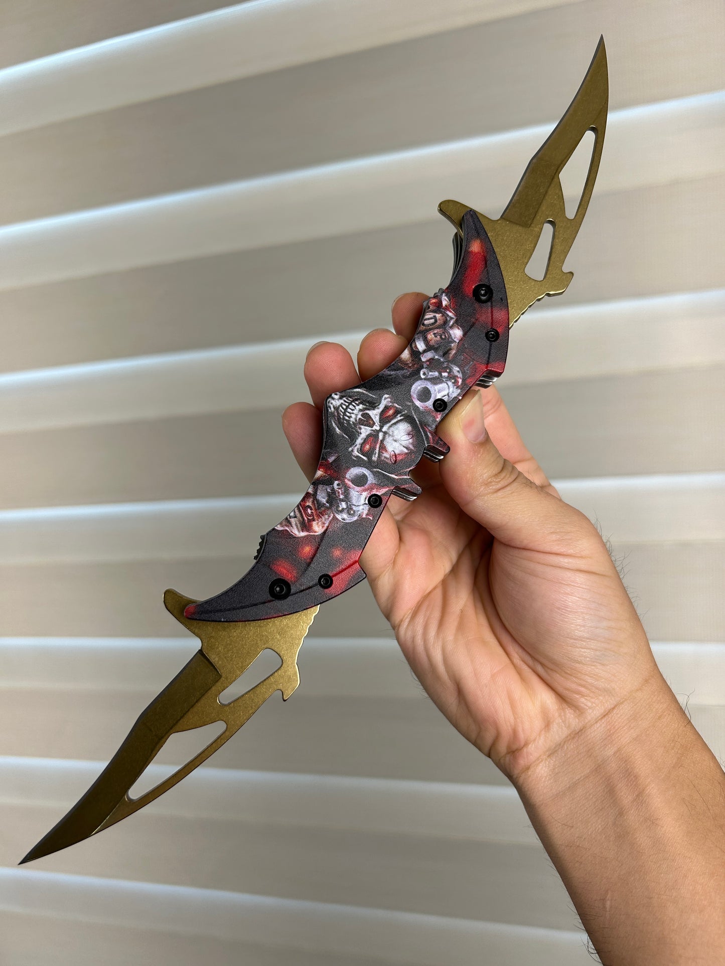 Batman Knife Twin 2 Blade Folding Knife