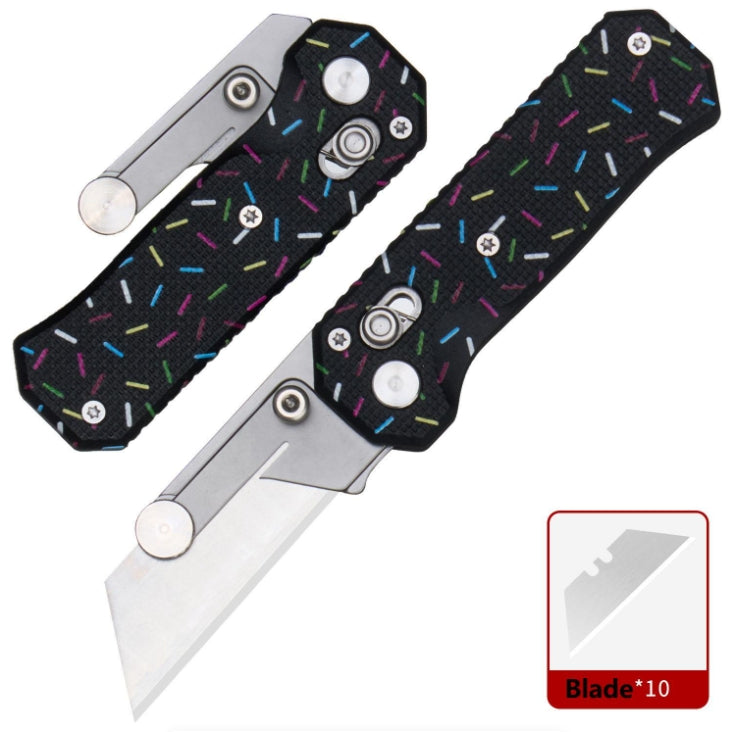 Utility knife+10pcs replaceable blades