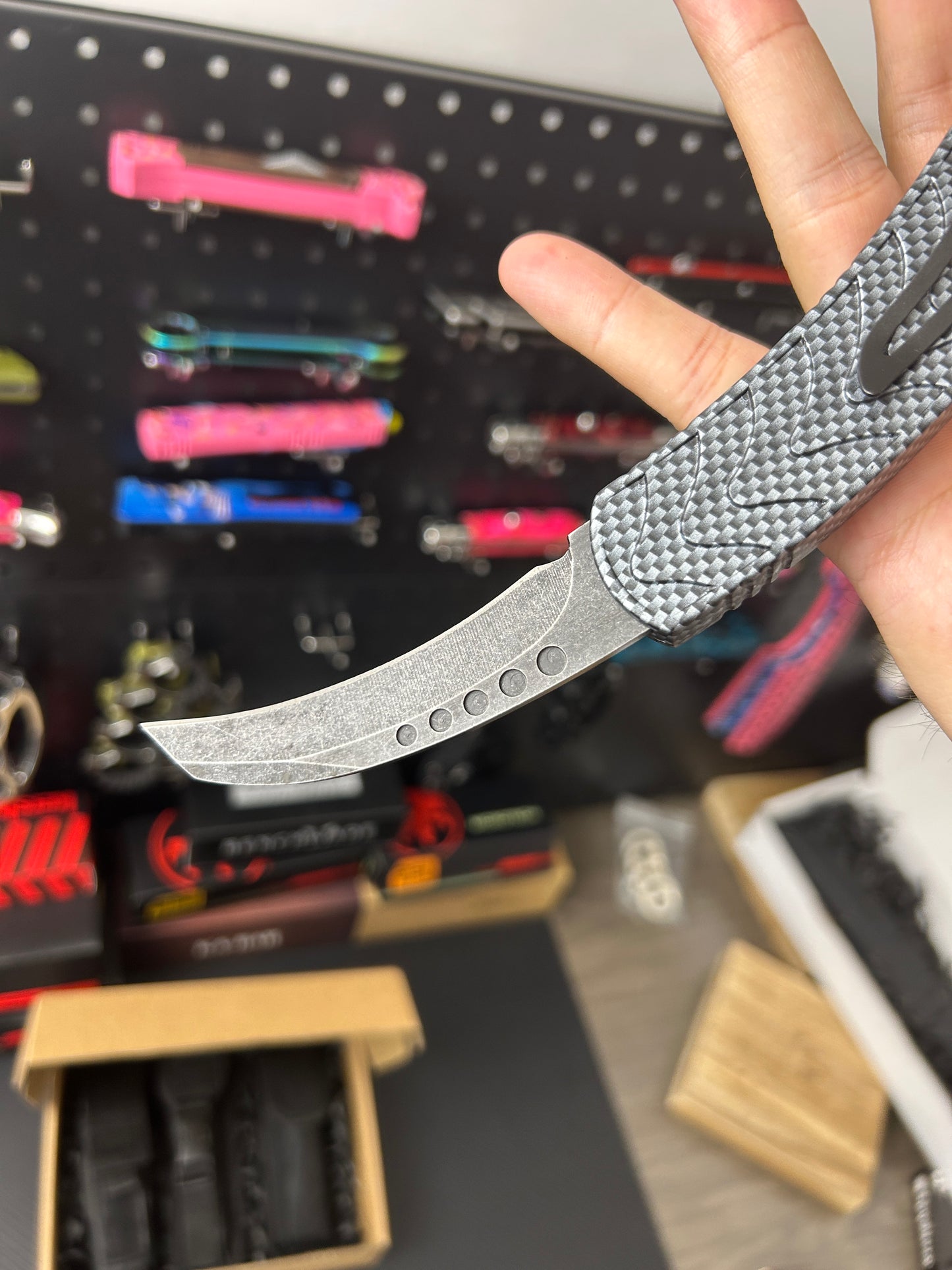 Aluminum Handle Combat Karambit OTF knife