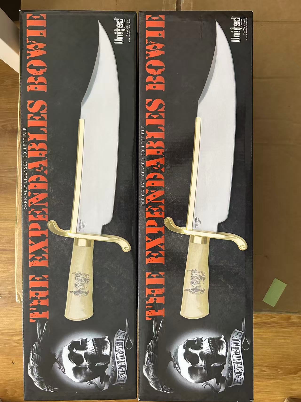 Gold-plated Blade Gil Hibben 65TH Anniversary Old West Bowie Knife