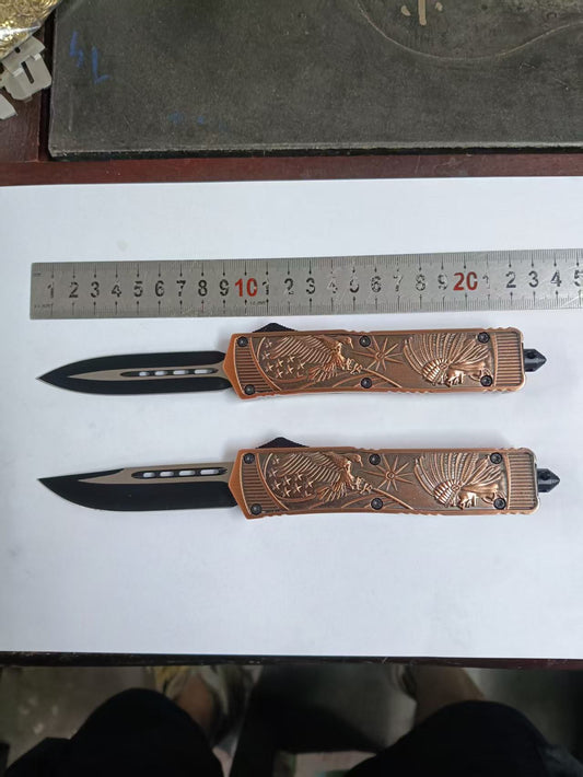 US Indian Chief OTF Chrome-Plated Handle