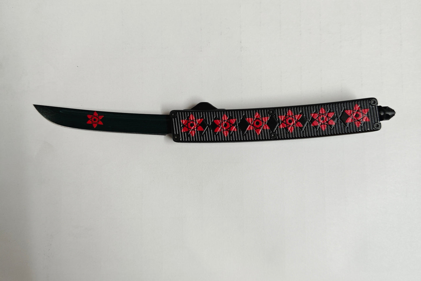 Ninja Katana OTF Sharp Naruto Sharingan Demon Slayer Pocket Knife EDC Knife