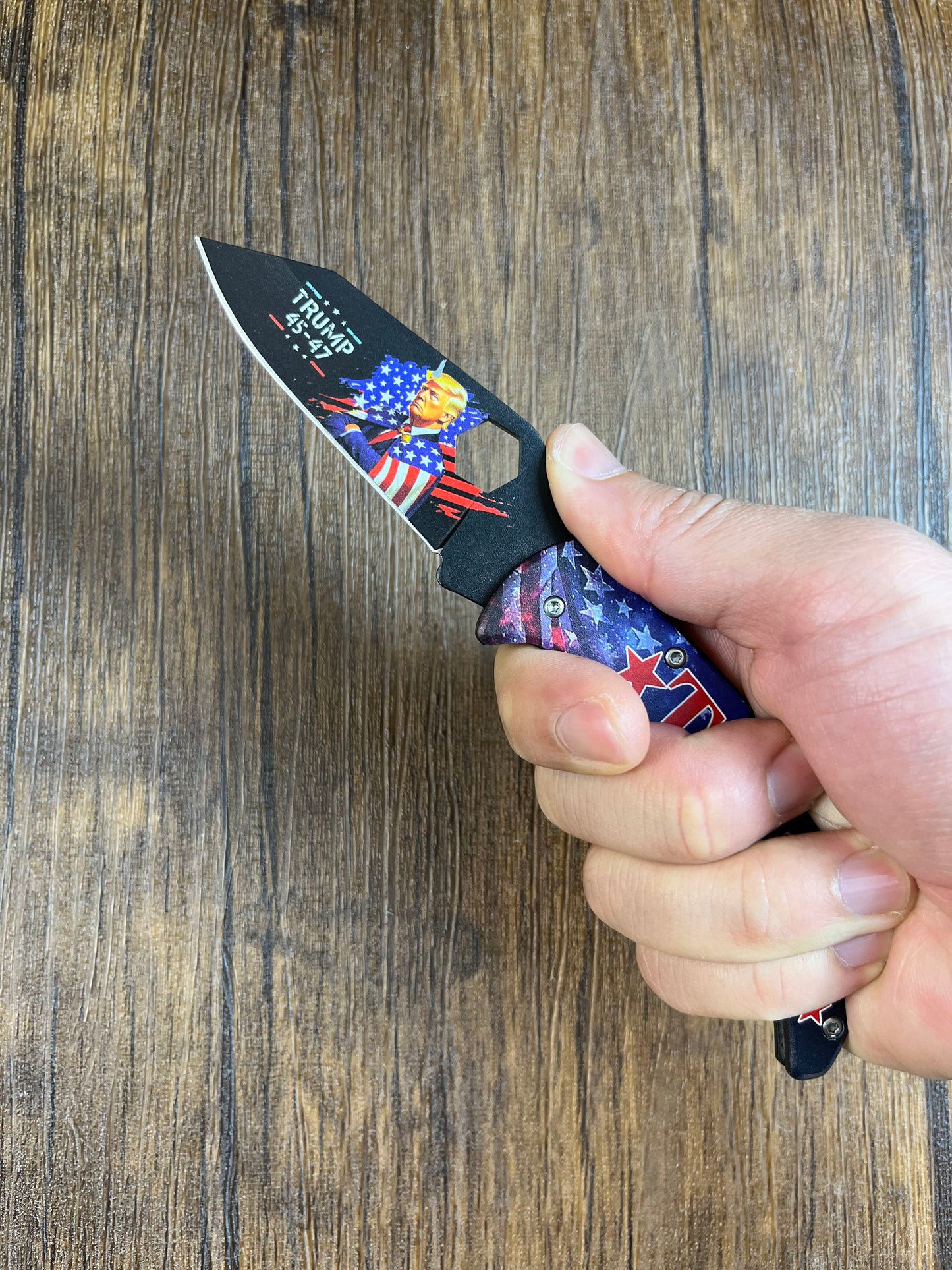 Full Steel Trump Folding Knife,Back Lock Knife,Belt Clip Pocket Knife