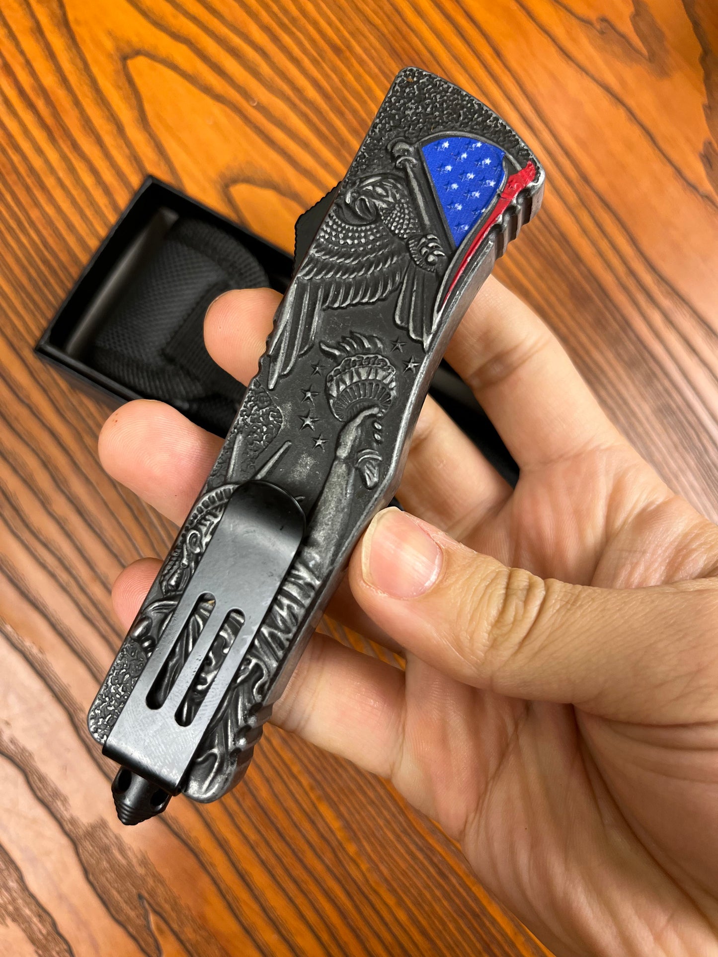 Statue of Liberty OTF Knife US Flag OTF Knife USA Nation Knife
