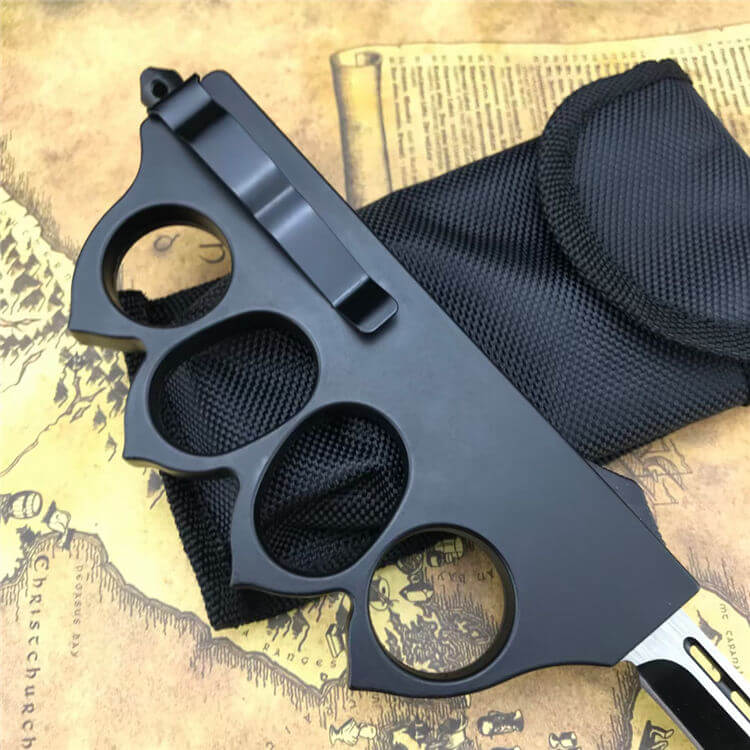 1918 US Brass Knuckle OTF Knife Zinc alloy Handle