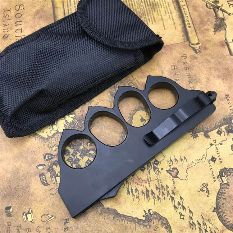 1918 US Brass Knuckle OTF Knife Zinc alloy Handle