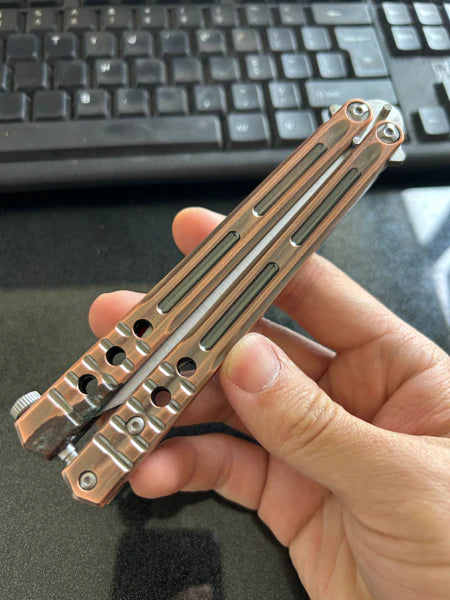 Benchmade Aluminum Handle Balisong,Sharp Smooth Butterfly Knife