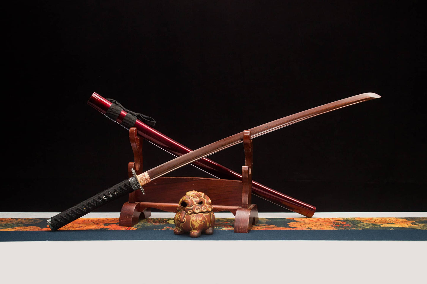 The Blood Katana with Dragon Fitting